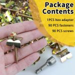 Fence Nails - 1.8 in Steel Wire Fencing Staple for Softwoods, Reuse Fence Staple Fasteners Nails with Wire Fixer, for Wire Mesh and Woven Fencing (1.8IN*90PCS) - Image 4
